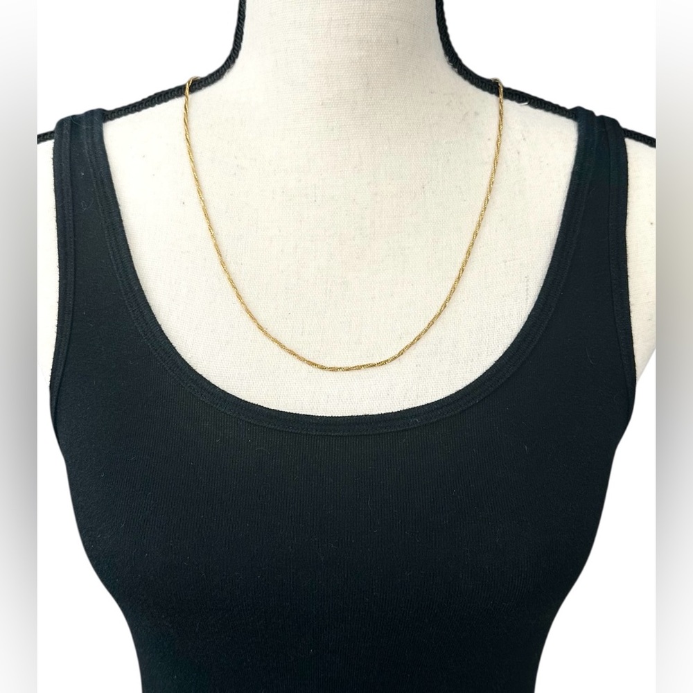 💛Vintage Napier Gold Tone Sparkly Twist Chain - Picture 4 of 9